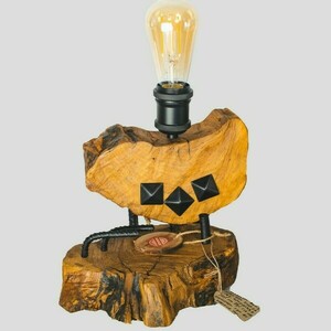 Φωτιστικό επιτραπέζιο από ξύλο ελιάς - πορτατίφ