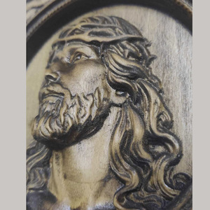Ξυλόγλυπτη εικόνα - Ροζέτα - Ιησούς - πίνακες & κάδρα - 2