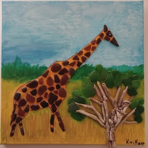 Giraffe in the wild - πίνακες & κάδρα