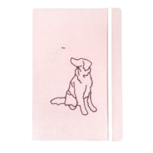 Κεντημένο τετράδιο Α5 ενός θέματος με σχέδιο σκύλο - τετράδια & σημειωματάρια
