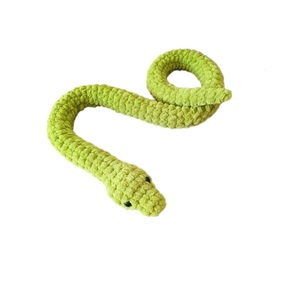 Πλεκτό κουκλάκι φίδι πράσινο 90 εκ. - λούτρινα