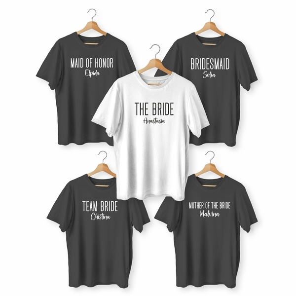 5 T-Shirt / TEAM BRIDE / Custom tshirt