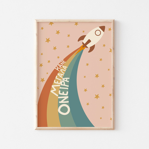 A4 Θετικά μηνύματα Αφίσα στα Ελληνικά Παιδικό δωμάτιο Διαστημικό Επιμορφωτικό Πλανήτες Χαρούμενο Πόστερ Ηλιακό σύστημα Αστροναύτης Γαλαξίας - κορίτσι, αγόρι, αστέρι, αφίσες, διάστημα