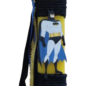 Batman- Χειροποίητη Πασχαλινή Αρωματική λαμπάδα 26 εκ. - αγόρι, λαμπάδες, ήρωες κινουμένων σχεδίων - 3