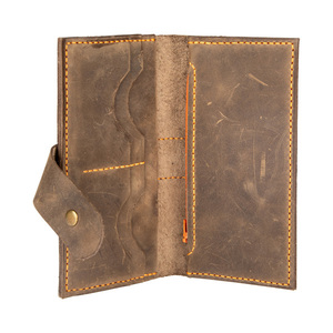 Γυναικείο χειροποίητο δερμάτινο πορτοφόλι Toya λαδί - δέρμα, πορτοφόλια - 3