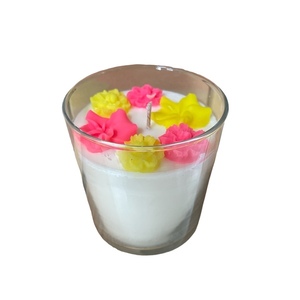 Κερί σε βάζο με άρωμα flower 420γρ - αρωματικά κεριά, κεριά, ανοιξιάτικα λουλούδια