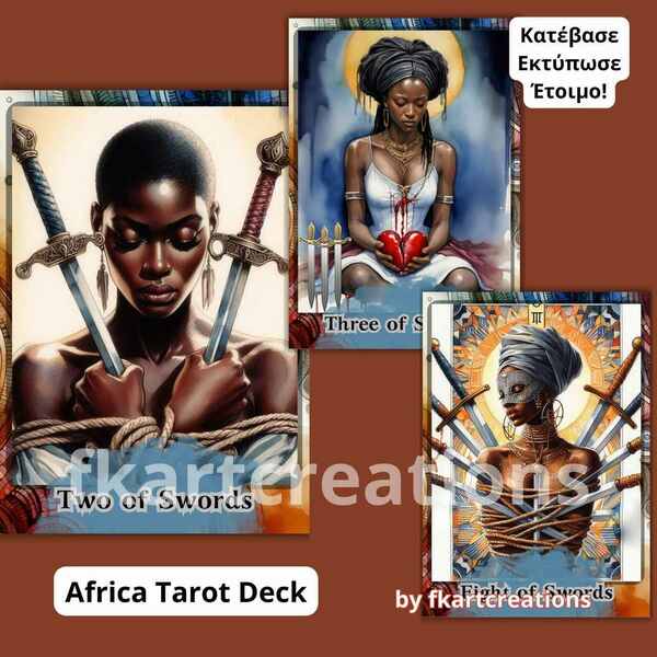 Africa Tarot Deck - DIY, κάρτες