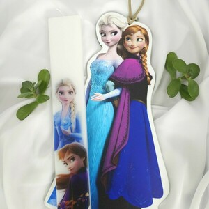 Λαμπαδα με καδρο Frozen Elsa & Anna . 29cm - κορίτσι, λαμπάδες, σετ, για παιδιά, πριγκίπισσες