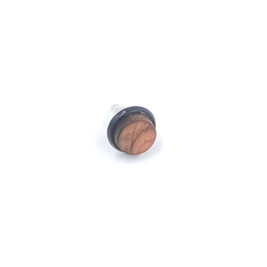 Σκουλαρίκι ανδρικό αυτιού χειροποίητο μοναδικό απο ξύλο ελιάς_025 , Ø 0,9 εκ. - ξύλο, minimal, καρφωτά