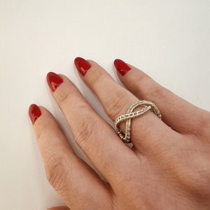 Επάργυρο Δαχτυλίδι Infinity Weave - ασήμι, επάργυρα, άπειρο, σταθερά, για γάμο - 3