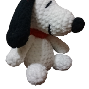 Snoopy πλεκτος βελουδινος - κορίτσι, αγόρι, λούτρινα, σκυλάκι, amigurumi - 2