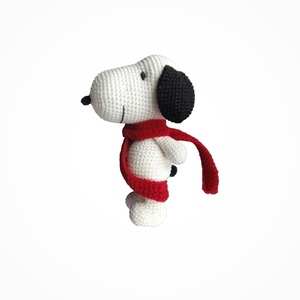 Το αγαπημένο μας σκυλάκι με βαμβακερό νήμα 23 εκ. - δώρο, crochet, amigurumi, ήρωες κινουμένων σχεδίων, πλεκτό ζωακι