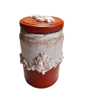 Vintage βαζακι με κερι αρωματικό - αρωματικά κεριά - 2