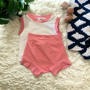 Σετ Βρεφικό Μπλουζάκι και Σορτσάκι ροζ - κορίτσι, σετ, βρεφικά ρούχα - 3