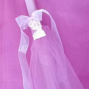 Λαμπάδα αρωματική ροζ τετράγωνη ΈΛΣΑ ροζ καθρέφτης - κορίτσι, για παιδιά, για εφήβους, πριγκίπισσες, για μωρά - 2