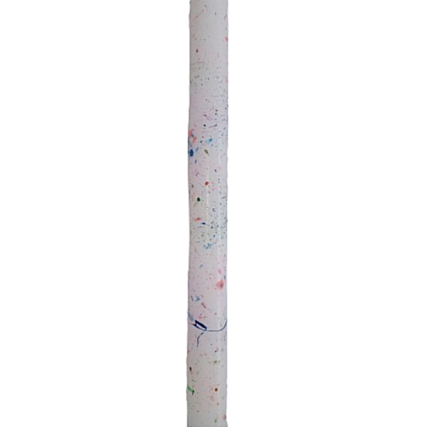 Λαμπάδα Splash Glitter χειροποιητη λευκη αρωματικη 30εκ. πολυχρωμη -apois - κορίτσι, λαμπάδες, για παιδιά, για ενήλικες, για εφήβους - 3
