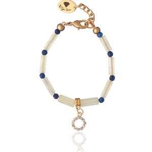 Βραχιόλι από Κίτρινο Νεφρίτη με Διακοσμητικό Κύκλο | The Gem Stories Jewelry - ασήμι, επιχρυσωμένα, plexi glass, χεριού, αυξομειούμενα