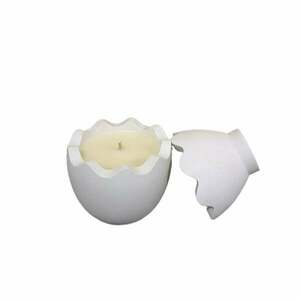 Κερί σόγιας σε χειροποίητο Κεραμικό δοχείο σε σχήμα αυγού~ 255 gr - αρωματικά κεριά