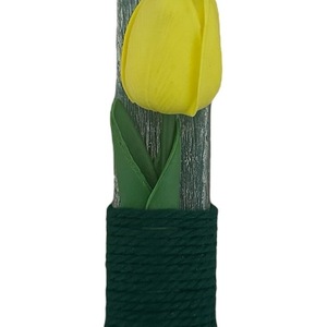 Λαμπάδα Τουλίπα Κίτρινη - λουλούδια, λαμπάδες, αρωματικές λαμπάδες, για εφήβους - 2
