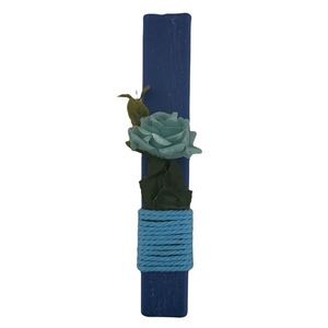 Λαμπάδα Μπλε Τριαντάφυλλο - τριαντάφυλλο, λουλούδια, λαμπάδες, αρωματικές λαμπάδες, για εφήβους
