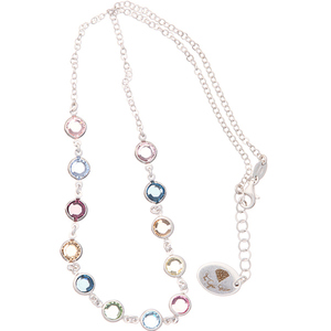 Κολιέ Κόντό με χρωματιστά κρύσταλλα - Ασημί | The Gem Stories Jewelry - ασήμι, ημιπολύτιμες πέτρες, ασήμι 925, κοντά, επιπλατινωμένα - 3