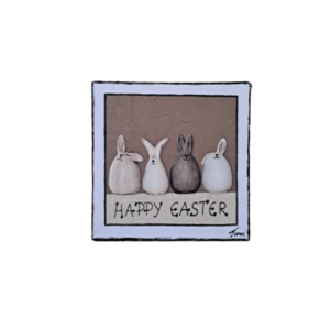 Πασχαλινο κανδρακι σε καρτολινο "happy easter" διαστασης 20Χ20 εκατ. - διακοσμητικά, για παιδιά, για ενήλικες, για εφήβους, ζωάκια