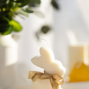 Bunny αρωματικό κερί - λαγουδάκι, κεριά, πασχαλινά δώρα, κερί σόγιας, vegan κεριά - 2