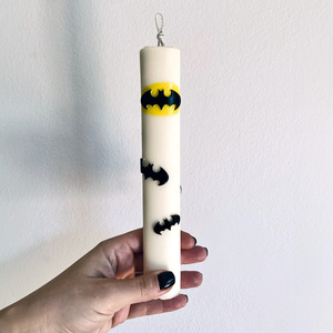 Λαμπάδα Batman | 100% φυτικό κερί - αρωματικά κεριά, αρωματικές λαμπάδες