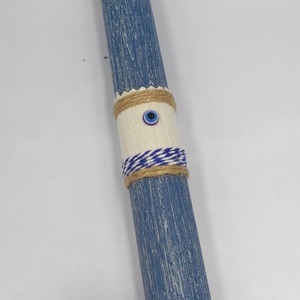 Αρωματική μπλε στρόγγυλη ξυστή λαμπάδα 25cm, με κορδόνι και ματάκι - αγόρι, λαμπάδες, για ενήλικες, αρωματικές λαμπάδες, για εφήβους - 4