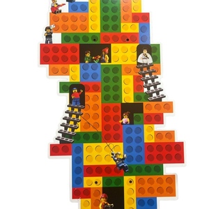 Πασχαλινή λαμπάδα Lego, με ξύλινο παιχνίδι «φιδάκι» - αγόρι, λαμπάδες, σετ, για παιδιά, παιχνιδολαμπάδες - 3