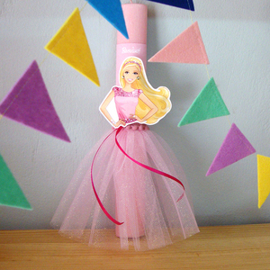 Λαμπάδα "Barbie" με όνομα παιδιού - κορίτσι, λαμπάδες, για παιδιά, για εφήβους, πριγκίπισσες - 2