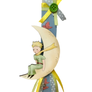 Λαμπάδα πλακέ με ήρωα από παιδικό βιβλίο-μαγνητάκι - αγόρι, λαμπάδες, μικρός πρίγκιπας, αγορίστικο, πρίγκηπες - 2