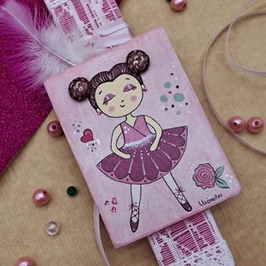 "Prima Ballerina" Λαμπάδα Ροζ Αρωματική Πλακέ Ξυστή 30x3.5cm - κορίτσι, λαμπάδες, μπαλαρίνες, για παιδιά, πριγκίπισσες - 3