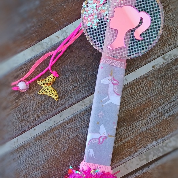 Χειροποίητη αρωματική λαμπάδα 30cm με θέμα "Barbie - Μπαρμπι " - κορίτσι, λαμπάδες, για παιδιά, δώρο οικονομικό, παιχνιδολαμπάδες - 4