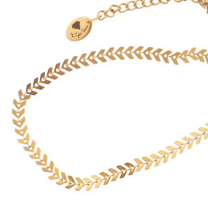 Κολιέ με Βέλος από Ανοξείδωτο Ατσάλι - Επιχρυσωμένο | The Gem Stories Jewelry - επιχρυσωμένα, χρυσό, κοντά - 2