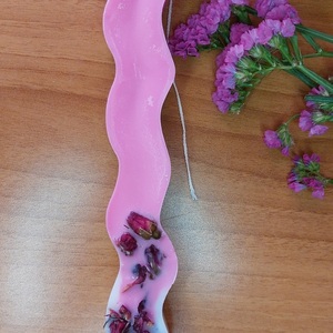 Χειροποίητη Φυτική Αρωματική Λαμπάδα (Roses) - κορίτσι, λουλούδια, λαμπάδες, για ενήλικες, για εφήβους - 4