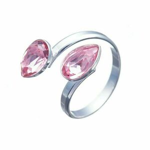 Προσαρμοσμένο Δαχτυλίδι με Κρύσταλλα σε Ροζ Χρώμα | The Gem Stories Jewelry - ασήμι, ημιπολύτιμες πέτρες, επιπλατινωμένα, χεριού, αυξομειούμενα