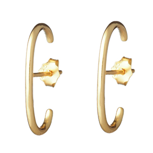 Σκουλαρίκια Μίνιμαλ που Αγκαλιάζουν το Αυτί – Επιχρυσωμένα | The Gem Stories Jewelry - επιχρυσωμένα, ασήμι 925, μικρά, με κλιπ