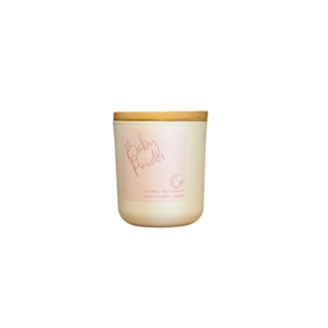 Baby Powder…Δοχείο με αρωματικό φυτικό κερί σόγιας 200 gr. - αρωματικά κεριά, σόγια, vegan friendly