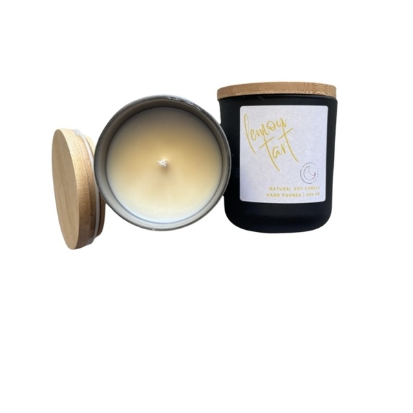 Clean & Fresh…Δοχείο με αρωματικό φυτικό κερί σόγιας 200 gr - αρωματικά κεριά, soy candle - 3