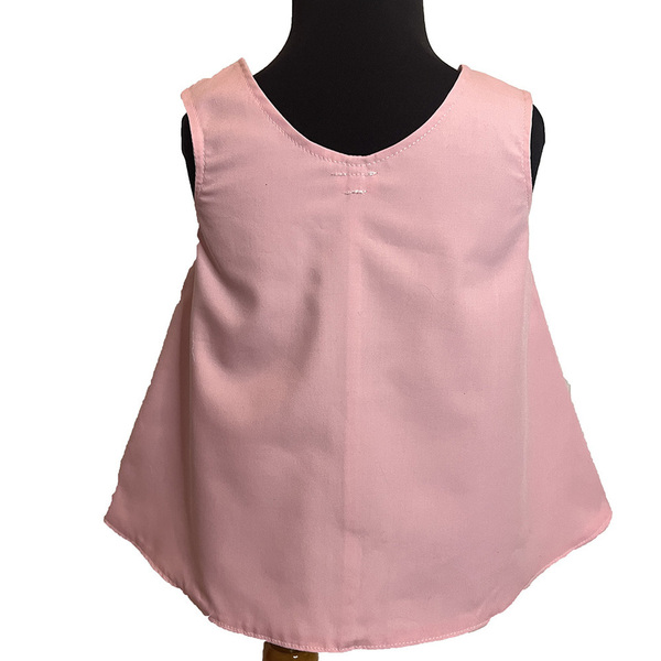 Χειροποίητο βαμβακερό φόρεμα γκρι αστέρια με ροζ πλάτη - κορίτσι, παιδικά ρούχα, βρεφικά ρούχα - 5