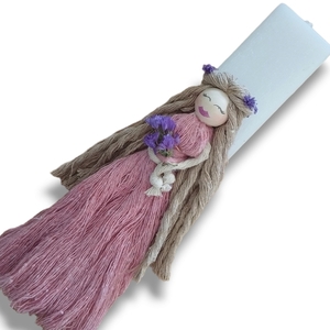 Μαριάνθη ροζ- Κούκλα Χειροποίητη Πασχαλινή Λαμπάδα 26 εκ. - κορίτσι, λαμπάδες, για παιδιά, για ενήλικες, για εφήβους