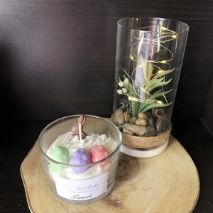 Πασχαλινό κερί με άρωμα τσουρέκι - αρωματικά κεριά, δώρο για πάσχα, διακοσμητικό πασχαλινό - 2