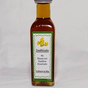 Σπαθόλαδο (βαλσαμέλαιο) από εξαιρετικό παρθένο ελαιόλαδο, γυάλινο μπουκάλι 100ml - 2