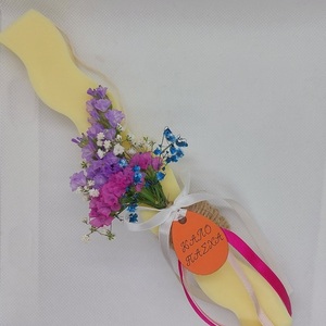 Χειροποίητη Φυτική Αρωματική Λαμπάδα (με μπουκετάκι από αμάραντο) - κορίτσι, λαμπάδες, για ενήλικες, για εφήβους, soy candles - 2