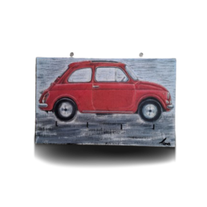 Ξυλινη κλειδοθηκη "αυτοκινητο" ντεκουπάζ και ζωγραφικη , διασταση 31Χ20 εκατ.