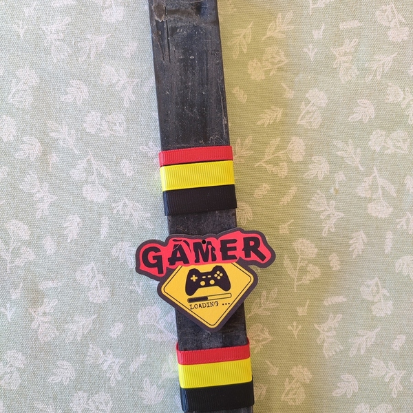 Αρωματική ρουστικ μαύρη λαμπάδα πλακέ 25cm Gamer - αγόρι, λαμπάδες, για ενήλικες, για εφήβους, games - 2