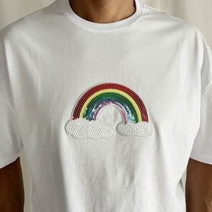 KDK - AstrafTEES ( PRIDE Rainbow White ) - t-shirt, unisex - 2