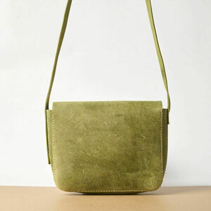 Γυναικεία χειροποίητη τσάντα ώμου Toya από δέρμα σε πράσινο χρώμα - δέρμα, ώμου, χιαστί, all day, μικρές - 3