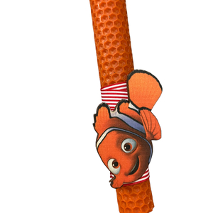 Πασχαλινή λαμπάδα unisex Nemo - λαμπάδες, ήρωες κινουμένων σχεδίων, ζωάκια, με ξύλινο στοιχείο - 3